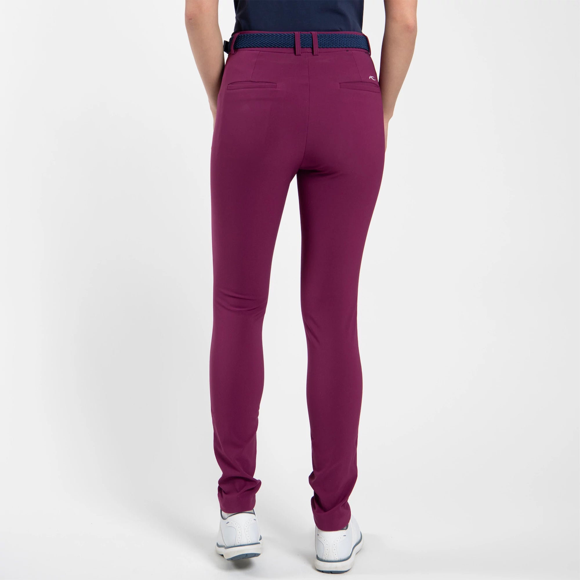 KJUS Warm Brushed Ladies Golf Treggings Deep Ruby